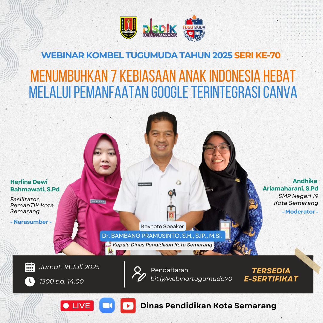 WEBINAR KOMUNITAS BELAJAR TUGUMUDA SERI KE-70